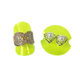 24pcs Jewelry Display 38mm Plastic Ring Sheet Multicolor Ring Holder