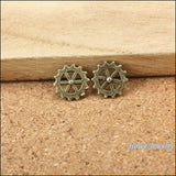 250 pcs Vintage Gear Charms Pendant DIY Metal Jewelry Making