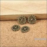 250 pcs Vintage Gear Charms Pendant DIY Metal Jewelry Making