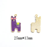 30pcs Small Zinc Alloy Alpaca Charms for DIY Jewelry Making