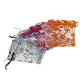 25pcs Mixed Heart Jewelry Organza Bags 7x9cm 9X12cm Wedding Party Gift Pouch