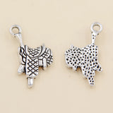 25pcs Tibetan Silver Saddle Charms Pendants 12x22mm