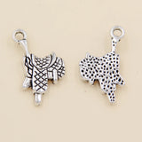 25pcs Tibetan Silver Saddle Charms Pendants 12x22mm