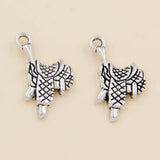 25pcs Tibetan Silver Saddle Charms Pendants 12x22mm