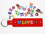 260pcs 8mm Rhinestone Slide Letters A-Z DIY Charms for Wristband Pet Collar