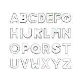260pcs 8mm Rhinestone Slide Letters A-Z DIY Charms for Wristband Pet Collar