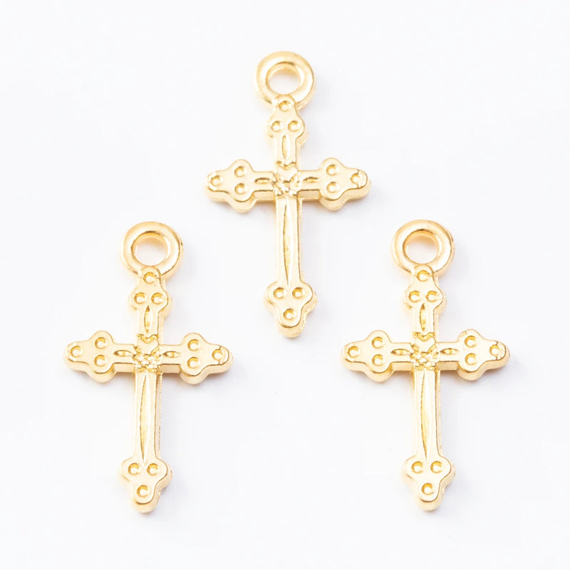 260pcs Cross Charm Pendant for Jewelry Making