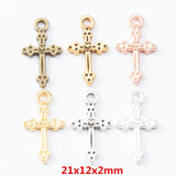 260pcs Cross Charm Pendant for Jewelry Making