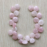26pcs Natural Stone Water Drop Cut Beads 13mm for Jewelry Making
