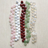 26pcs Natural Stone Water Drop Cut Beads 13mm for Jewelry Making