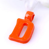 2700Pcs/Lot 17MM Mixed Colors Acrylic Solid Letter Charm Beads