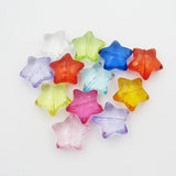95pcs Transparent Acrylic Star Chunky Beads