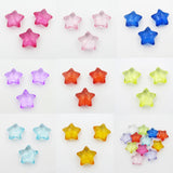 95pcs Transparent Acrylic Star Chunky Beads
