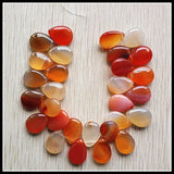 28pcs Opal Rose Quartz Aventurine Teardrop Beads 13X18mm