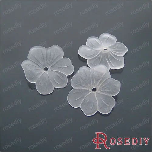 29mm Smoke Flower Acrylic Beads 120g