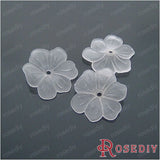 29mm Smoke Flower Acrylic Beads 120g