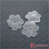 29mm Smoke Flower Acrylic Beads 120g