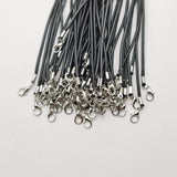 2MM 58+5cm necklace wax Leather Cord lanyard pendant cords 100pcs/lot
