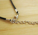 2MM Lobster Clasp Necklace Rope Leather Cord Lanyard Pendant Cords 50pcs