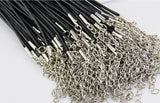 2MM Lobster Clasp Necklace Rope Leather Cord Lanyard Pendant Cords 50pcs
