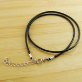 2MM Lobster Clasp Necklace Rope Leather Cord Lanyard Pendant Cords 50pcs