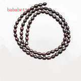 2PCS Freshwater Green Gray Pearl 4-5mm Loose Beads