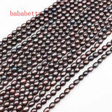 2PCS Freshwater Green Gray Pearl 4-5mm Loose Beads