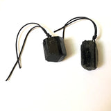 2Pcs Tourmaline Bead Pendant Irregular Shape Gemstones