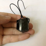 2Pcs Tourmaline Bead Pendant Irregular Shape Gemstones