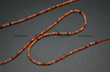 2mm Red Carnelian Agate Stone Round Loose Beads