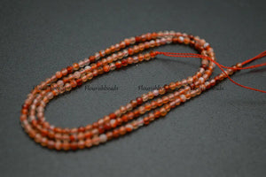 2mm Red Carnelian Agate Stone Round Loose Beads
