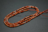 2mm Red Carnelian Agate Stone Round Loose Beads