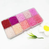 2mm Czech Glass Seed Spacer Beads Charm Rondelle Mix Box Set for DIY Bracelet