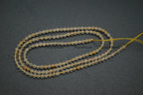 2mm Citrine Yellow Quartz Faceted Beads