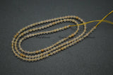 2mm Citrine Yellow Quartz Faceted Beads