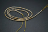 2mm Citrine Yellow Quartz Faceted Beads