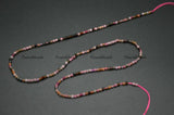 2mm Natural Tourmaline Faceted Diamond-Cut Round Loose Beads