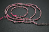 2mm Rose Quartz Faceted Diamond Cutting Round Loose Beads