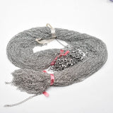 2mm Stainless Steel Necklace Rope Chain 60+5cm 100pcs/lot