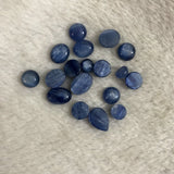 2pcs Kyanite Bead Cabcohon Round Shape 10mm 12mm 16mm 20mm 10x14 pears