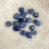 2pcs Kyanite Bead Cabcohon Round Shape 10mm 12mm 16mm 20mm 10x14 pears