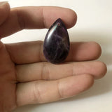 2pcs Amethyst Quartz Drop Pendant 35mm Small Gem Stone Bead for Jewelry