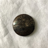 2pcs Bronzite Stone Bead 35mm Round Pendant for Necklace
