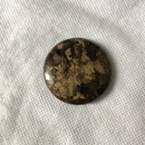 2pcs Bronzite Stone Bead 35mm Round Pendant for Necklace