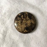 2pcs Bronzite Stone Bead 35mm Round Pendant for Necklace
