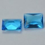Dark Sea Rectangle Glass Stone Beads 13x18mm for Jewelry