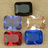 Dark Sea Rectangle Glass Stone Beads 13x18mm for Jewelry