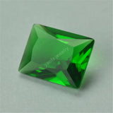 Light Yellow Green Glass Rectangle Cut Loose Glass Stone