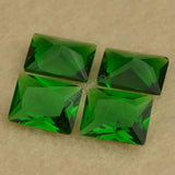 Light Yellow Green Glass Rectangle Cut Loose Glass Stone