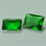 Light Yellow Green Glass Rectangle Cut Loose Glass Stone